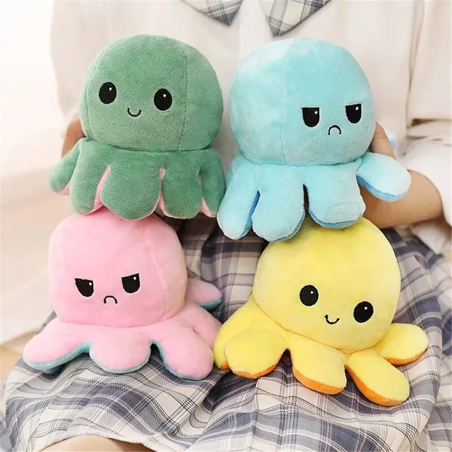 Reversible octopus plushie