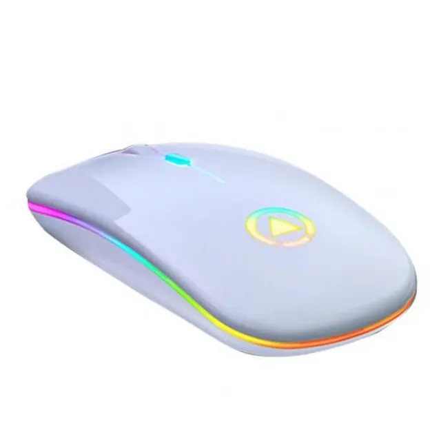 Wireless mouse with LED backlight