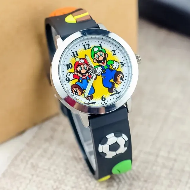 Analogowy zegarek dla dzieci z motywem Super Mario Bros.