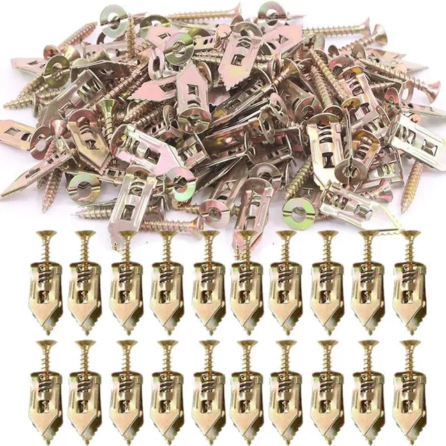 10/20pcs Self-drilling anchors Screws Self-tapping expansion screws Anchor sets for plasterboard Suitable for plasterboard