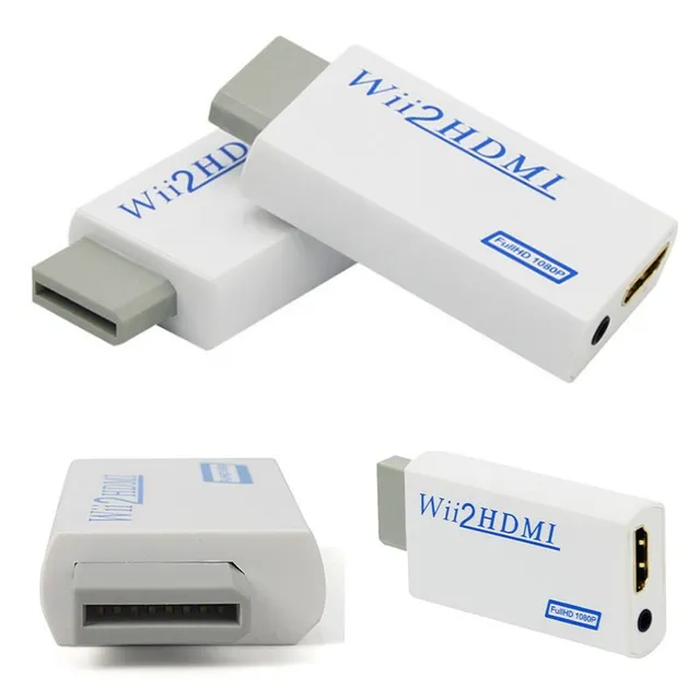 Adaptator audio și video Wii2HDMI pentru console Wii - Alb