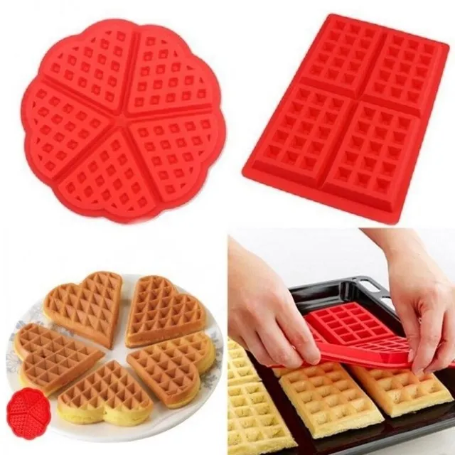 Silicone form for waffles