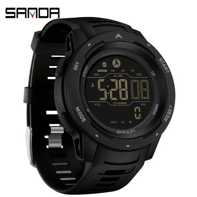 Sando child sports watch with pedometer, calorie recording, waterproof and modern