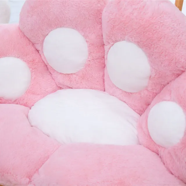 Cute plush armchair in the shape of a bear paw