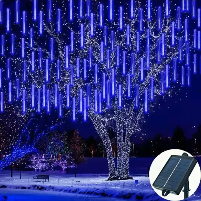 Solar meteor shower - Christmas lighting for outdoor trees and gardens