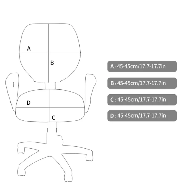 Huse decorate pentru scaunul de calculator Joi