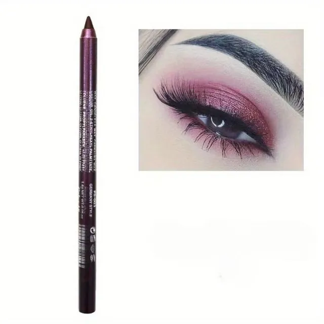 Waterproof pencil for coloured liners, shadows and lips - smudge-free