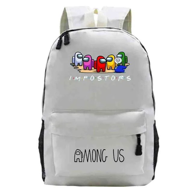 School backpack printed with Among Us characters 17