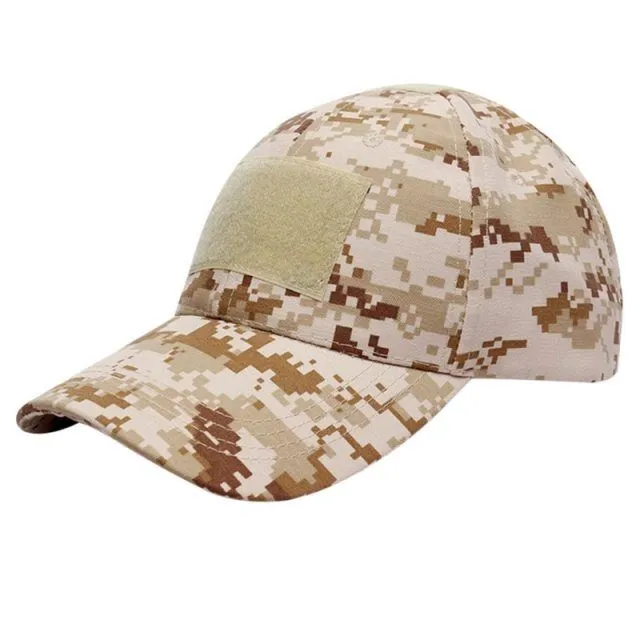 Military camouflage cap with Velcro