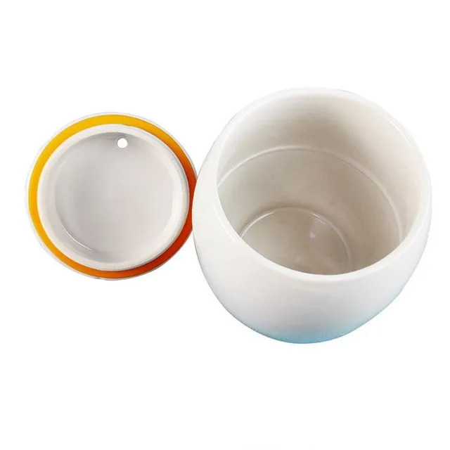 Egg-Tastic Microwave Egg-Tastic - Breathed eggs, steamer, soft and hard cooker, mini ceramic egg pot with lid