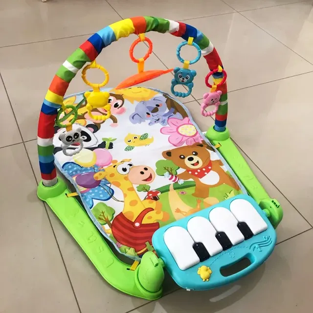 Play stand and pad for babies to crawl and play with music - Two variants