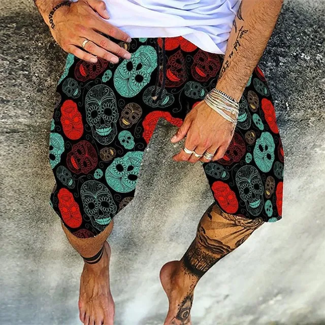 Men's colourful vintage shorts Streetwear