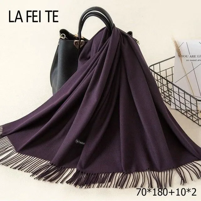 Ladies' cashmere scarf 62 70x180