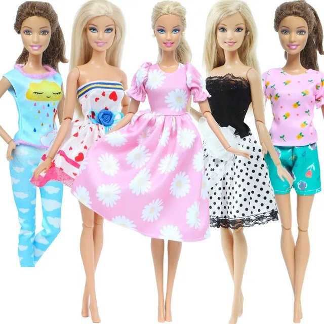 Set of clothes for Barbie doll - 5 pcs