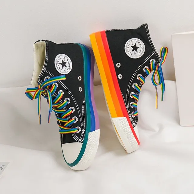 Women's stylish Rainbow ankle sneakers