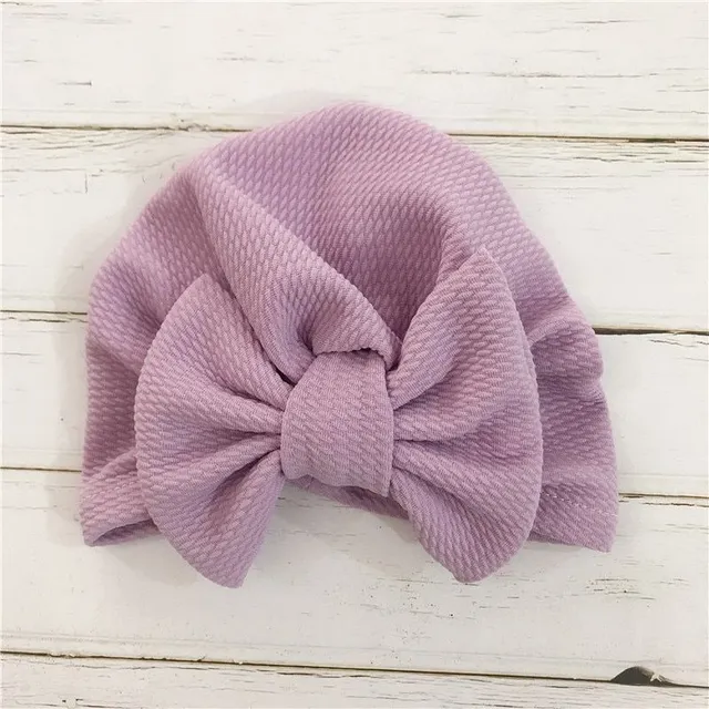 Children's hat with bow lenandulova