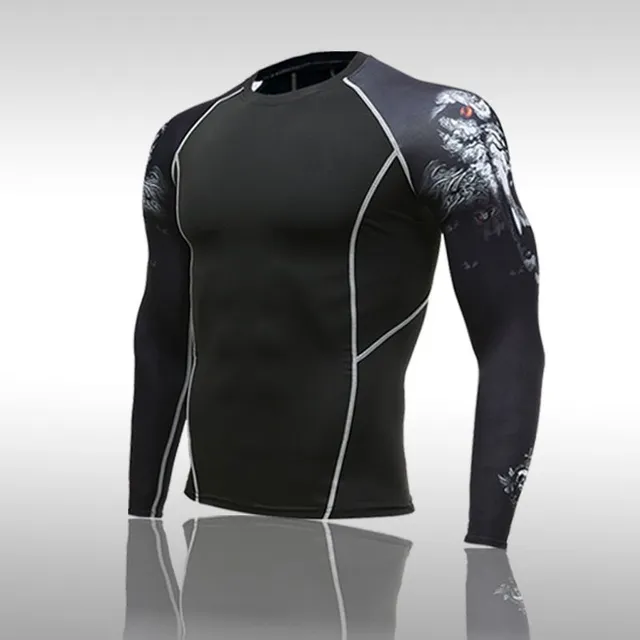 Men's functional sports thermal underwear with shorts - 3 pcs