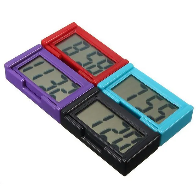 Digital self-adhesive LCD clock