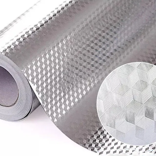 Aluminium self-adhesive protective wallpaper