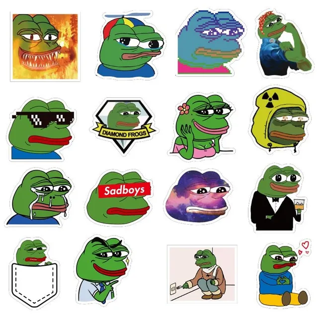 Stickers frogs 10/50 pcs