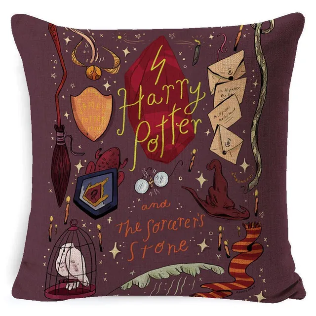 Modna poszewka na poduszkę z motywem Harry'ego Pottera