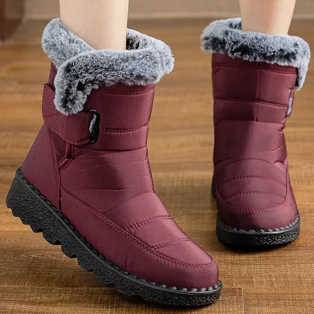 Women's Waterproof Elegant Winter Boots With Warm Internal Fur - Different Colors