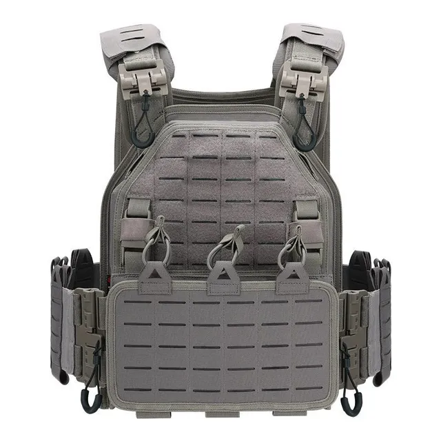 Tactical waterproof and durable vest with MOLLE compatibility for outdoor training - 1000D strength