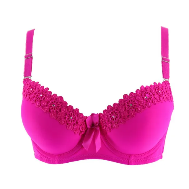 Women's Push-up Bra with Flowers