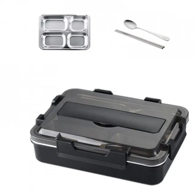 Set bento box cu tacâmuri 3 piese