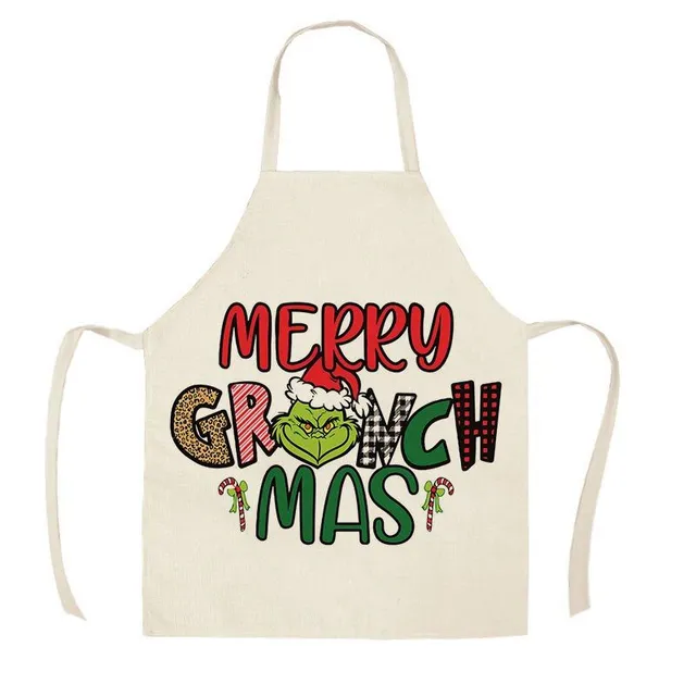 Fășă de bucătărie de Crăciun unisex cu imprimeu Grinch