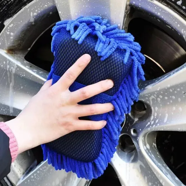 Éponge de lavage en microfibre pour voiture avec gants de nettoyage pour un entretien détaillé