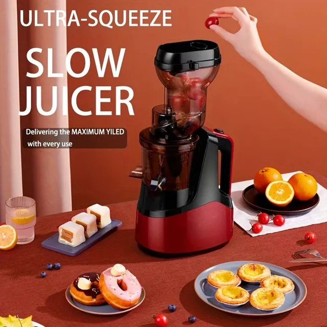 Slow juicer for cold press, 1 pcs, EU plug, worm juicer for fruit and vegetables