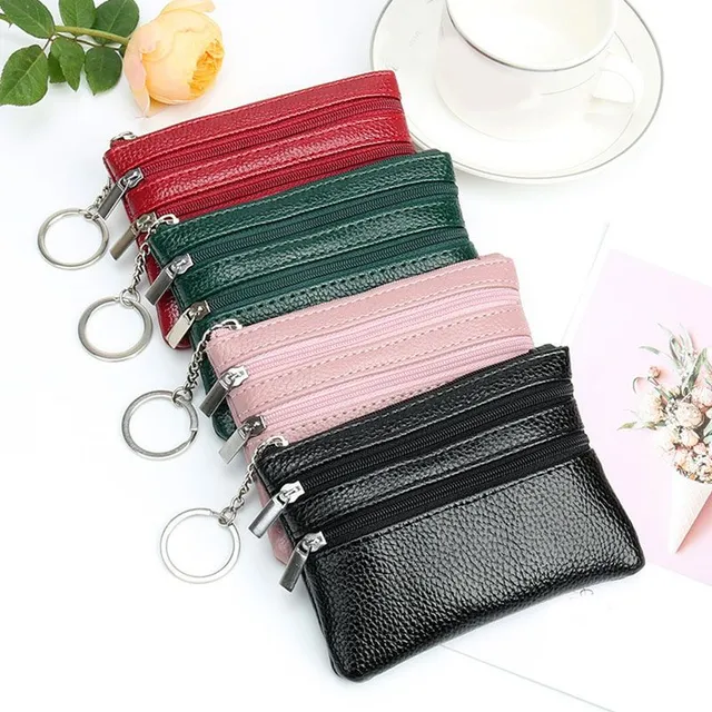 Colourful leatherette key pouch Chester