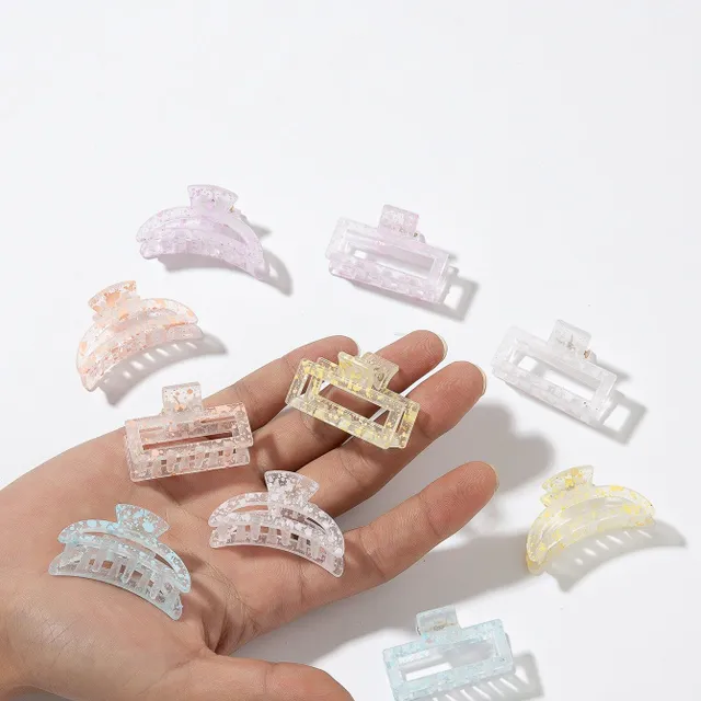 Multi-functional hair clips with rectangular and monthly design for everyday use