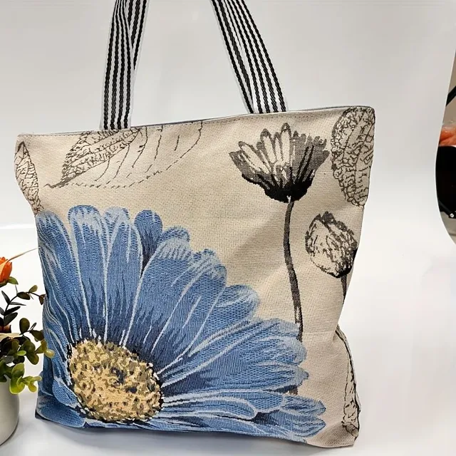 Ethnic flower bag with large capacity for women