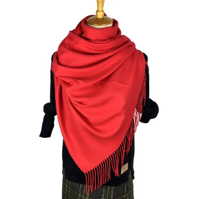 Eşarfă de caşmir de modă - 22 de culori cervena