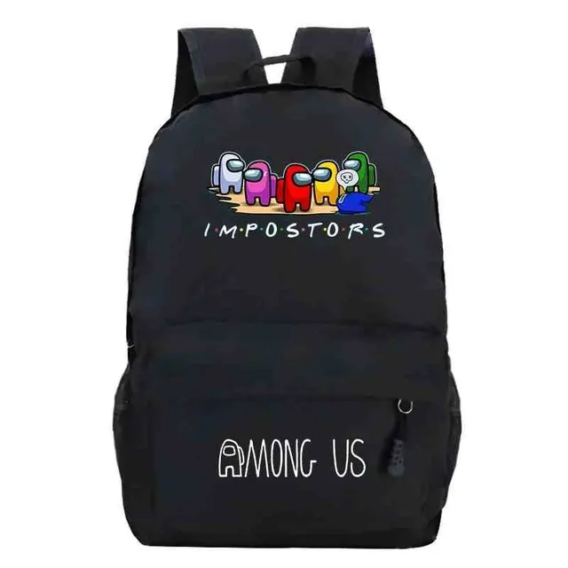 School backpack printed with Among Us characters 18
