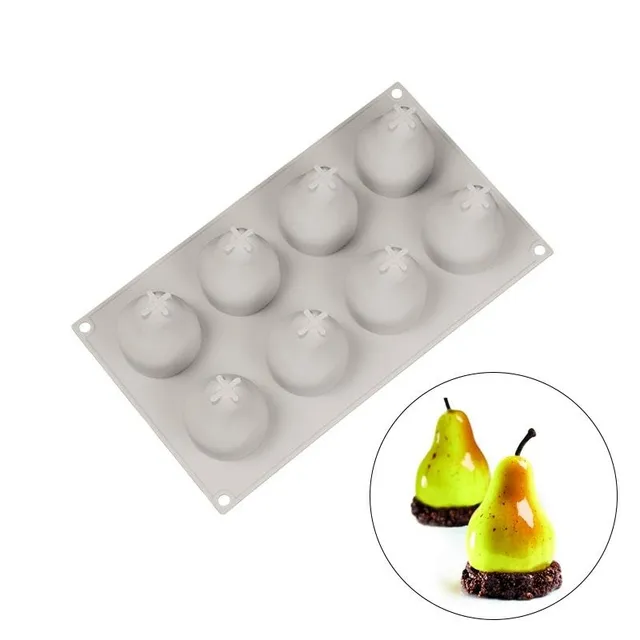 Silicone form pears