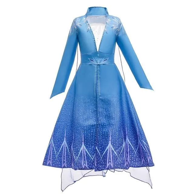 Costum de prințesă Frozen pentru fetițe