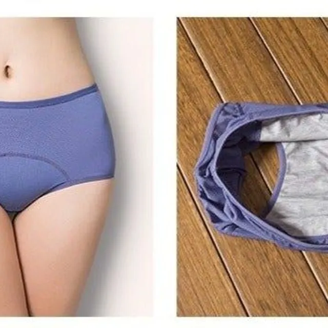 Set of menstrual panties with high waist 3pcs - more colors