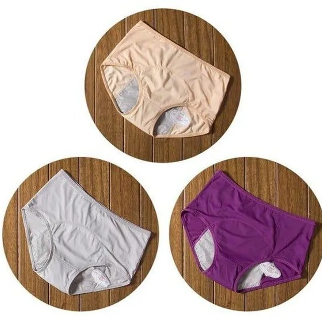 Set of menstrual panties with high waist 3pcs - more colors