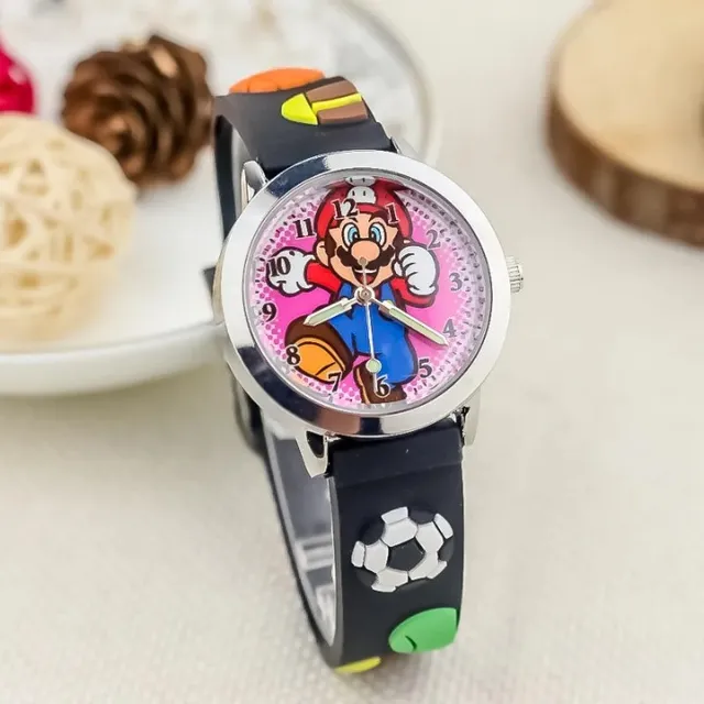 Baby analog watch with Super Mario Bros motif.