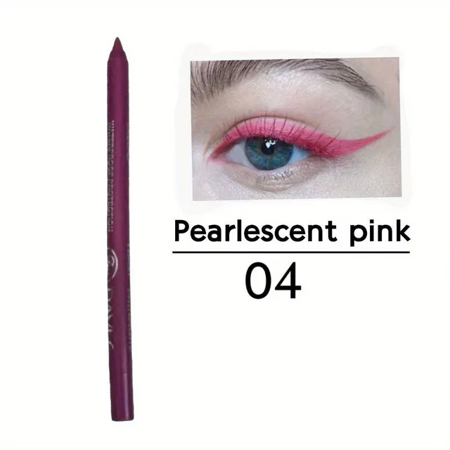 Waterproof pencil for coloured liners, shadows and lips - smudge-free