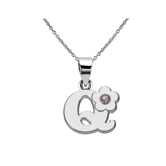 Luxury pendant with initial Amalric