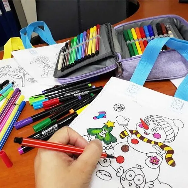 Sac à colorier pour enfants - 10 pièces