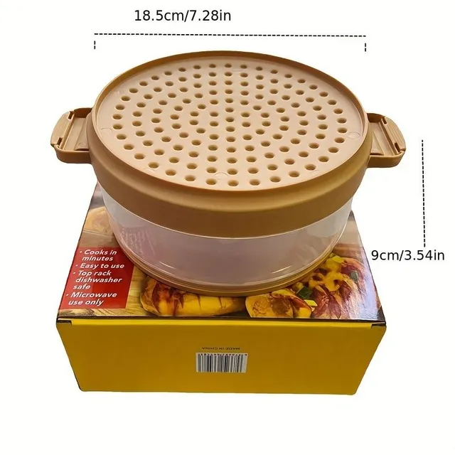 Potato baker in microwave - multi-functional steam pot for potatoes, meat, bacon and more