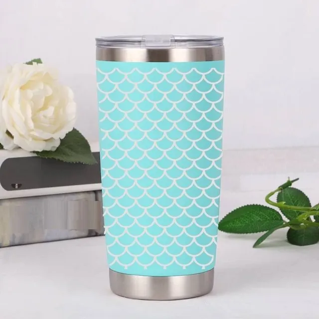 Thermo mug with mosaic