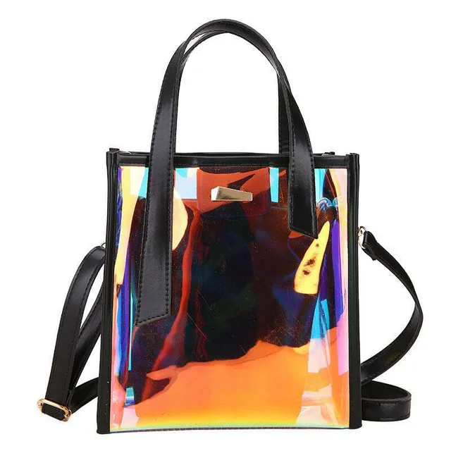 Women's holographic bag with shoulder strap