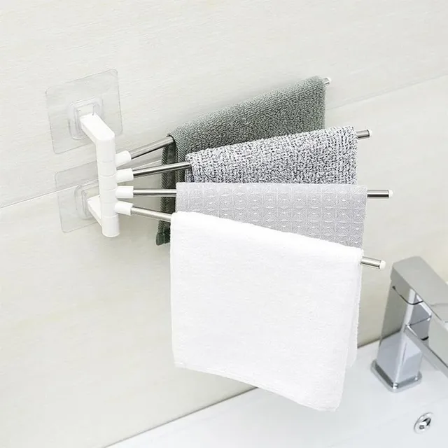 Wall rack for towels