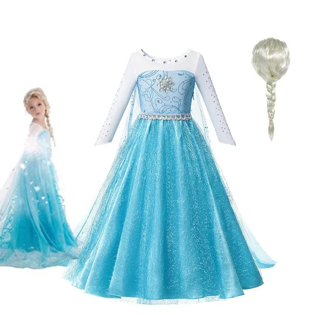 Robe magnifique pour fille Elsa